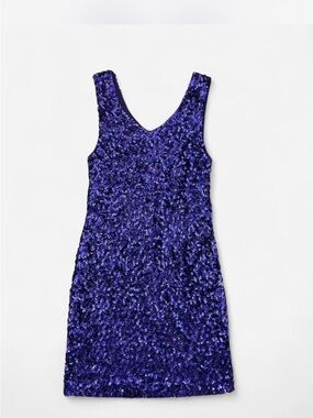 Y2k purple sequin mini party glam dress by Starbox